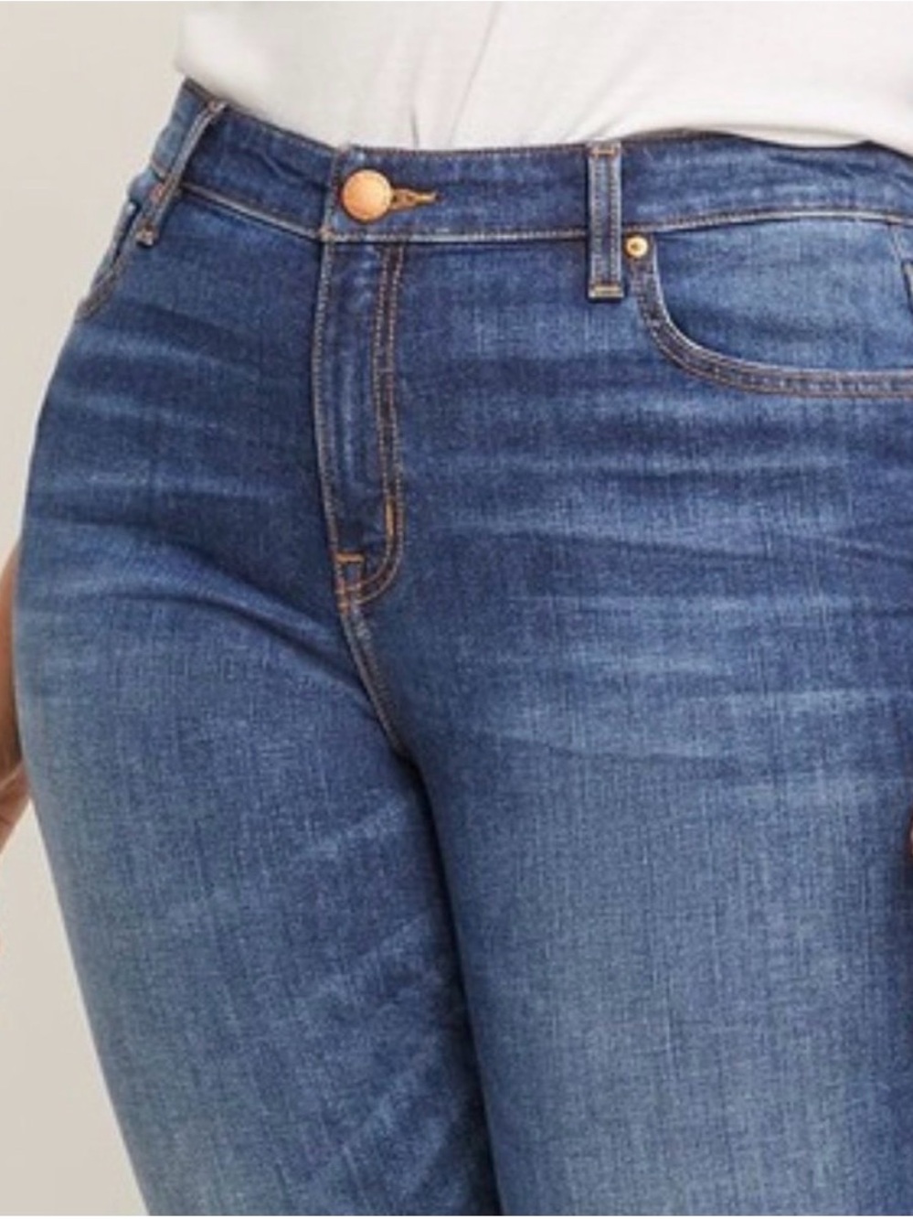 Lane Bryant Mid Rise Signature Fit Straight Ankle Flex Magic Waistband Jeans 18